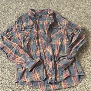 Men's Plaid Button-Up Shirt